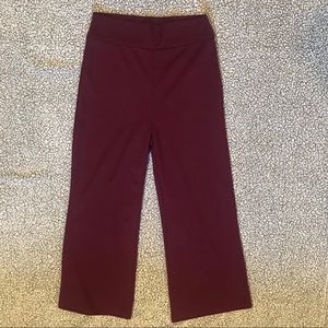 Maroon Windsor Flared Leg Pants